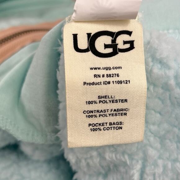 UGG Kadence Sherpa Full Zip Jacket in Crystal Lake Size Small - Picture 4 of 7